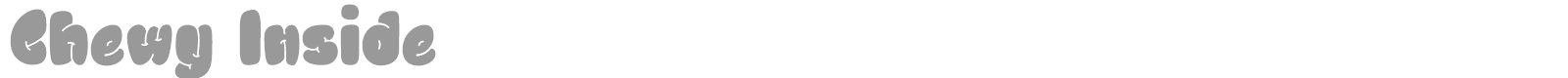Chewy Inside font preview